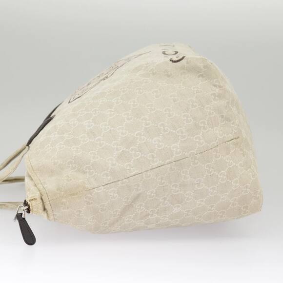 GUCCI GG Canvas Tote Bag Beige Silver - Picture 3 of 16
